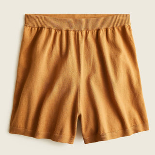 J.Crew - Suéter curto feminino de cintura alta em algodão e cashmere