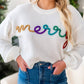 Bibi - Merry Tinsel Metallic Sweater