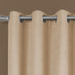 2 Pieces Set Room Darkening Curtain Panels with Grommet