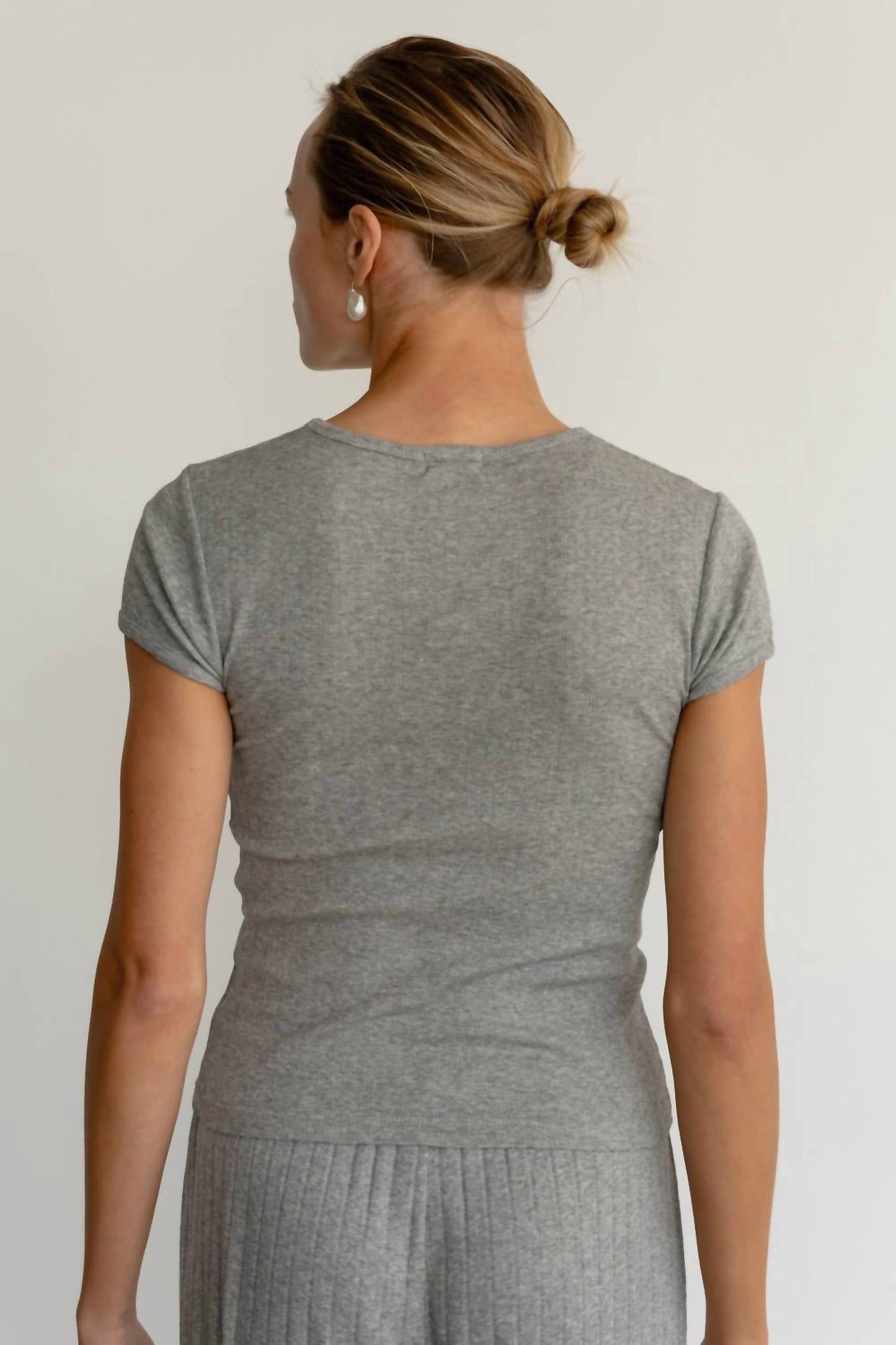 Donni. - Pointelle Baby Tee