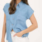 Blu Pepper - Leah Chambray Camp Shirt