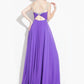 Rachel Allan - Beaded Sheer Neck Chiffon Prom Gown
