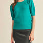 &Merci - Clea Short Sleeve Sweater