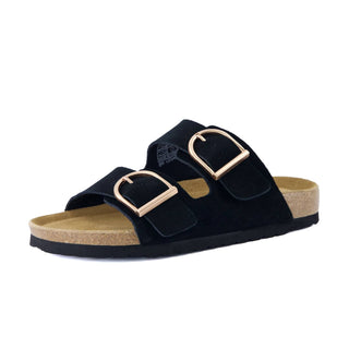 Cushionaire - Sandálias femininas Legacy Cork com palmilha