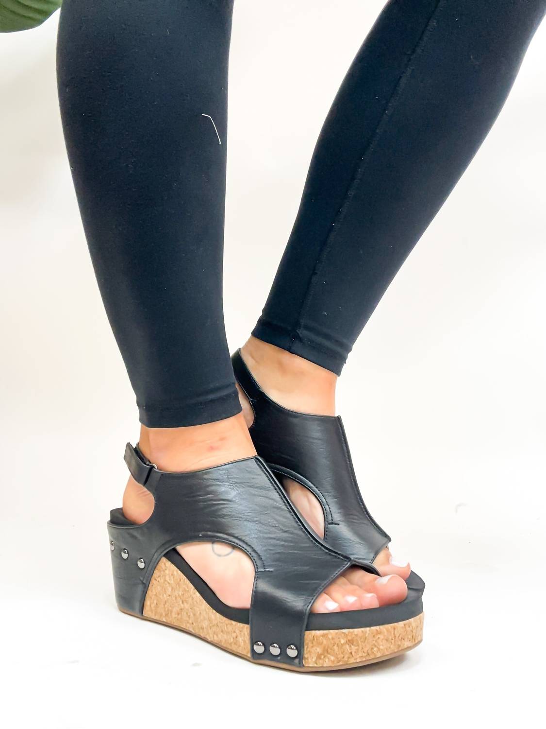 Corkys Footwear - Women's Carley Smooth Wedge Sandal