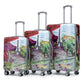 3-Piece Luggage Set – 20" / 24" / 28" ABS Spinner Suitcase with 360° Wheels & Combination Lock (Coffee+Iron Tower)