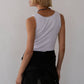 Donni. - Vintage Rib Lace Tank Top