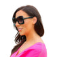 Julia Rose - Women's Megan Oversized Gradient Sunglasses