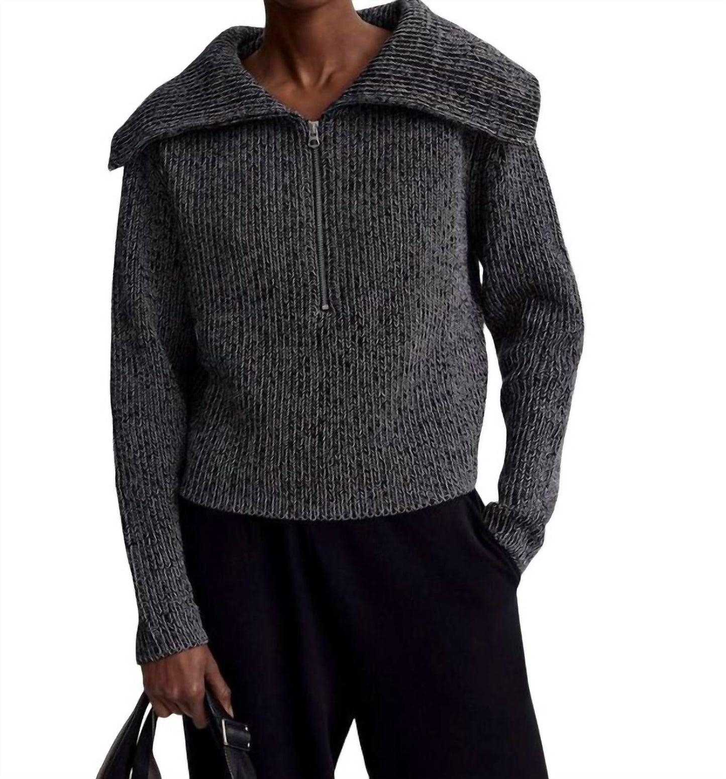 Varley - ELISE HALF ZIP KNIT SWEATER