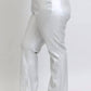 Trendsi - Women's Judy Blue Full Size High Waist Silver Faux Leather Pants Plus Size
