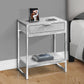 Accent Side Table, Storage Drawer, Spacious Tabletop