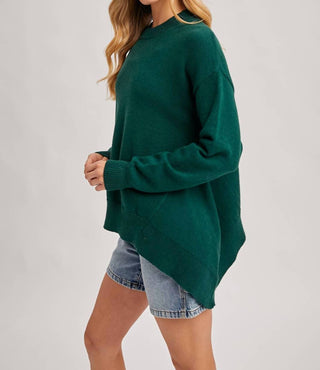 Bluivy - Women's Mock Neck Trapeze Knit Sweater