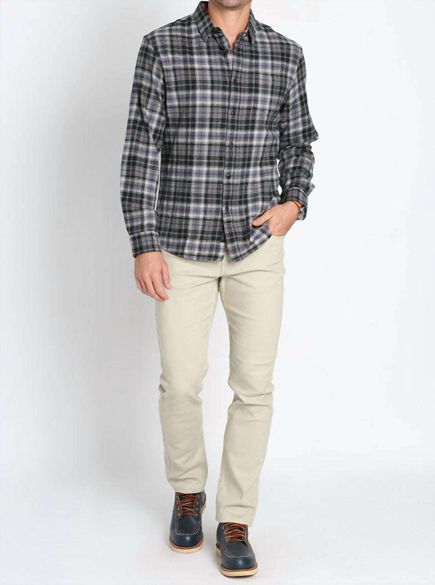 Jachs New York - Stretch Midweight Flannel Workshirt