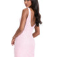 Ashleylauren - V Neckline Mini Dress