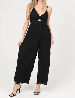 Angie - Midnight Edge Cutout Jumpsuit