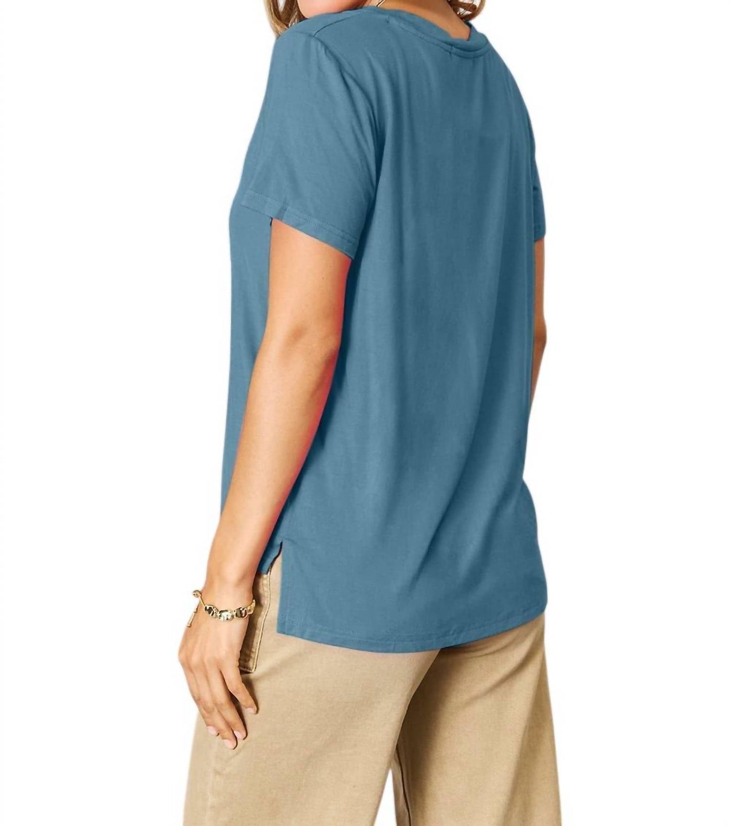 Trendsi - Full Size Round Neck Short Sleeve T-Shirt