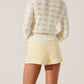 Astr - Janira Wavy Stripe Pointelle Cardigan