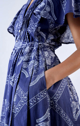 Beyond By Vera - Vestido Midi Leni com Decote em V