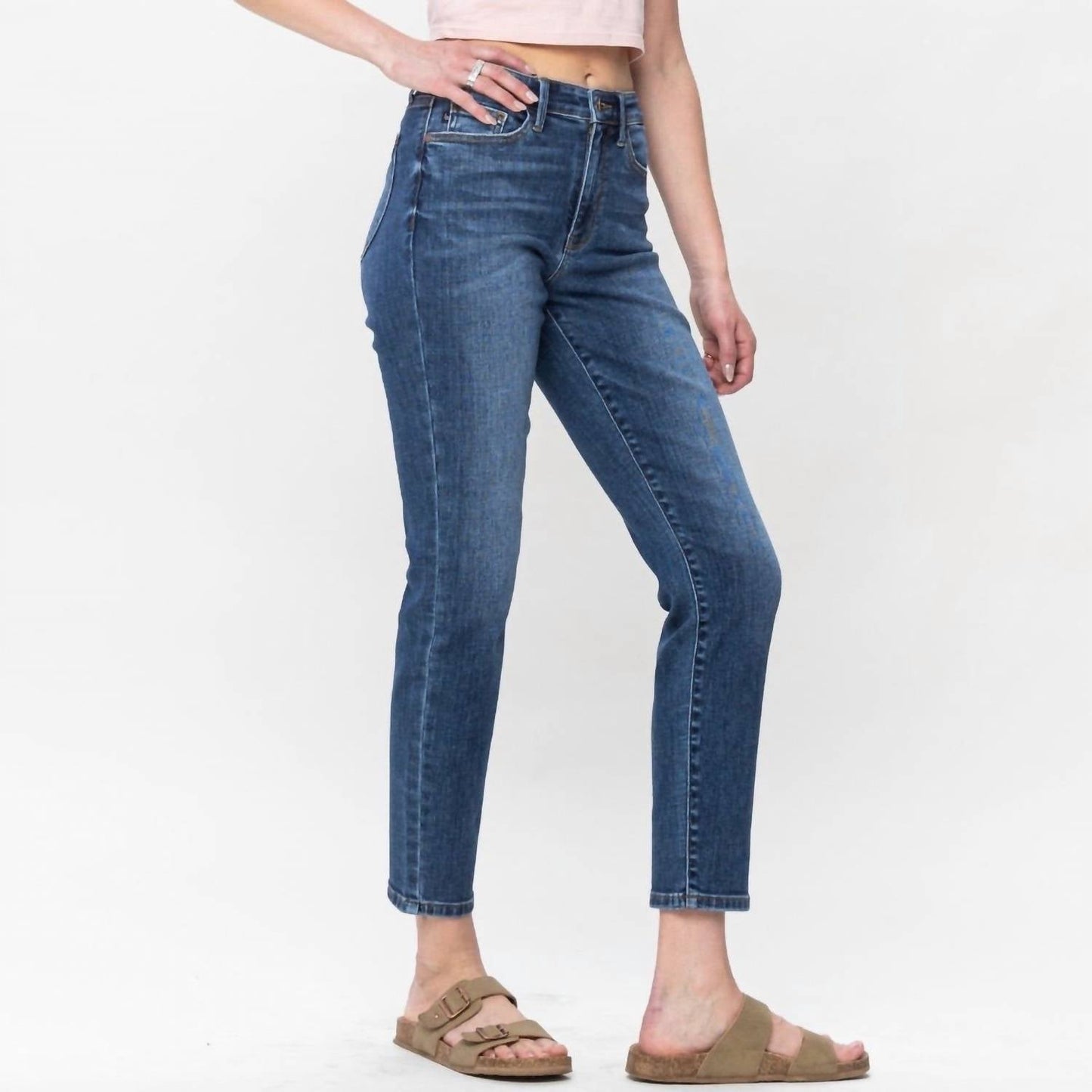 Judy Blue - High Waist Pocket Shield Slim Fit Jeans
