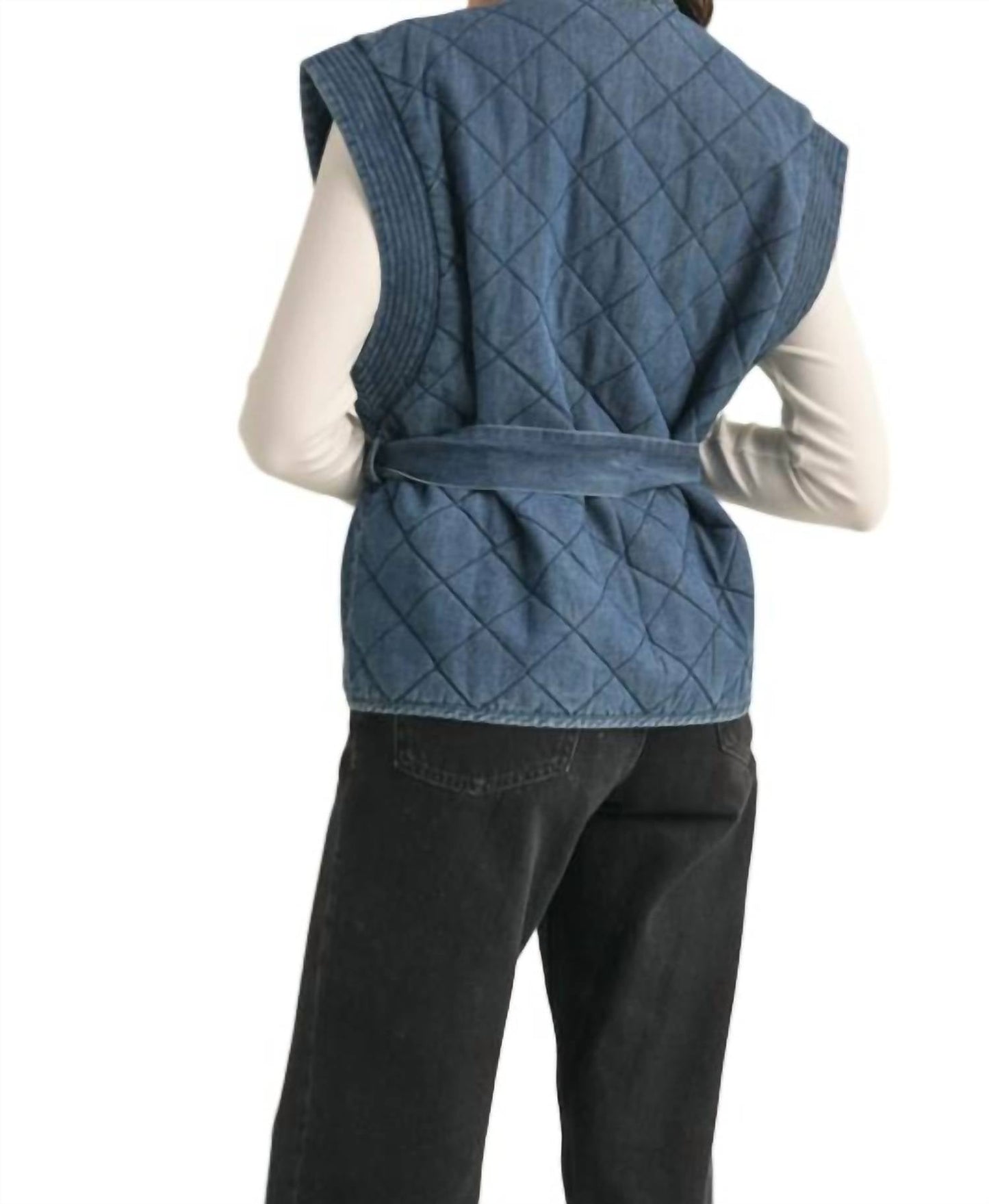 &Merci - Quilted Denim Vest
