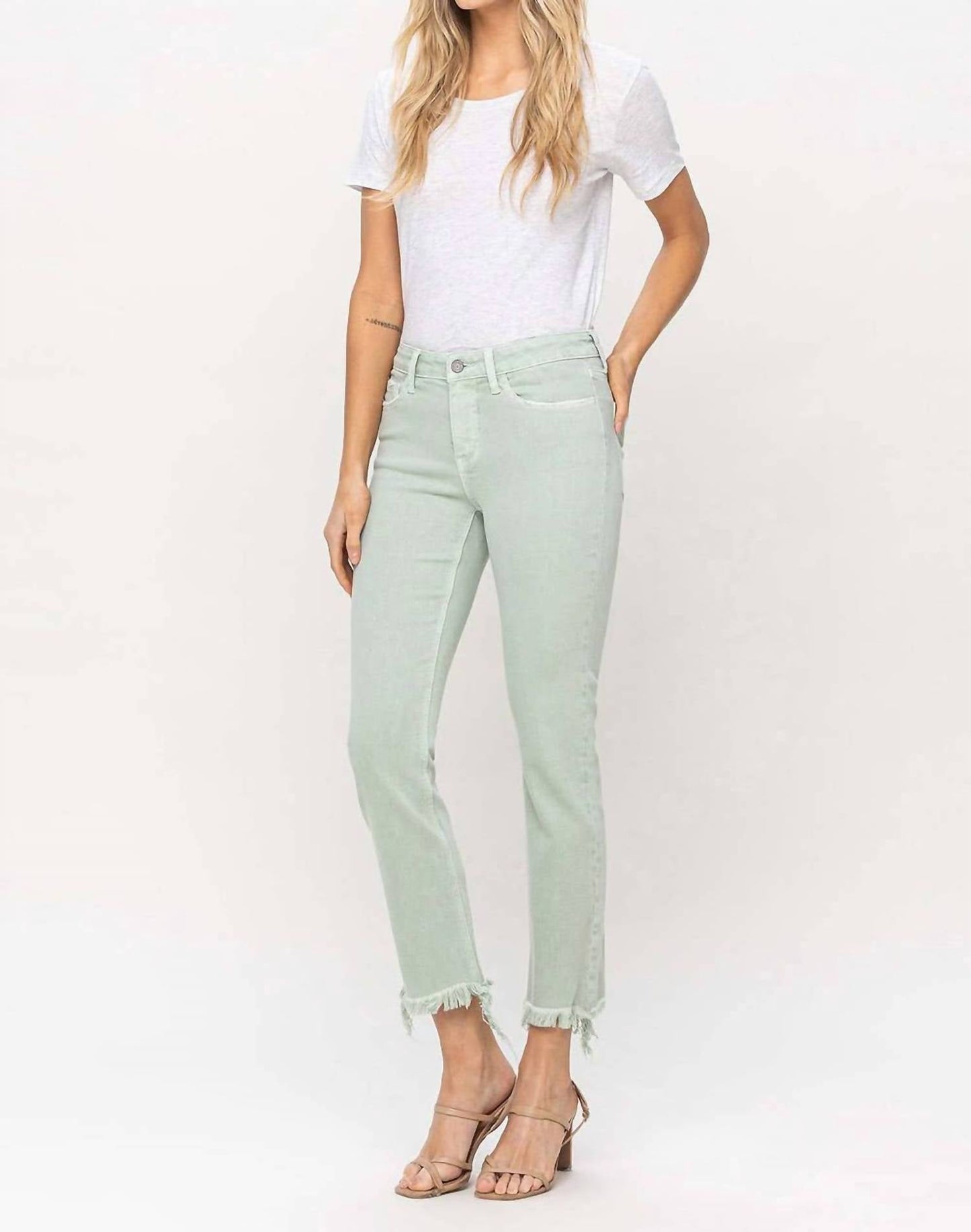 Vervet By Flying Monkey - CROP STRAIGHT JEANS