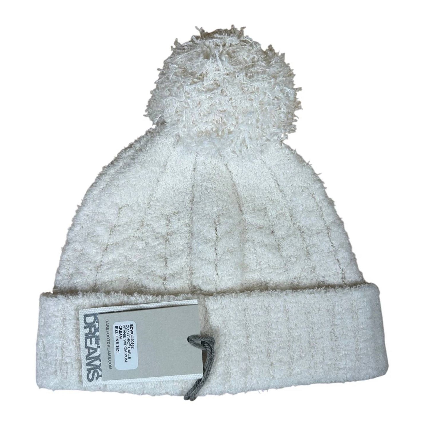 Barefoot Dreams - Cozy Chic Cable Beanie With Pom Pom