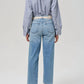Citizens Of Humanity - Palma High Waist Raw Hem Straight Leg Jeans