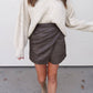 Aemi + Co - V-neck Sweater With Collar