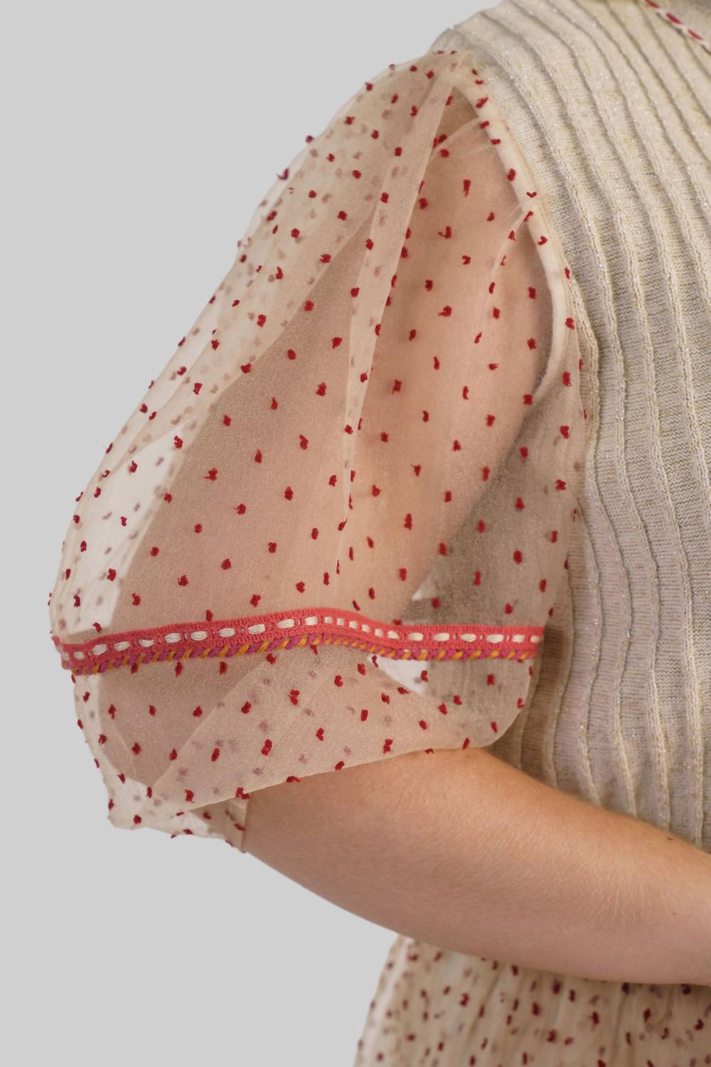 -Bl^Nk- - MENIYA KNITTED TOP