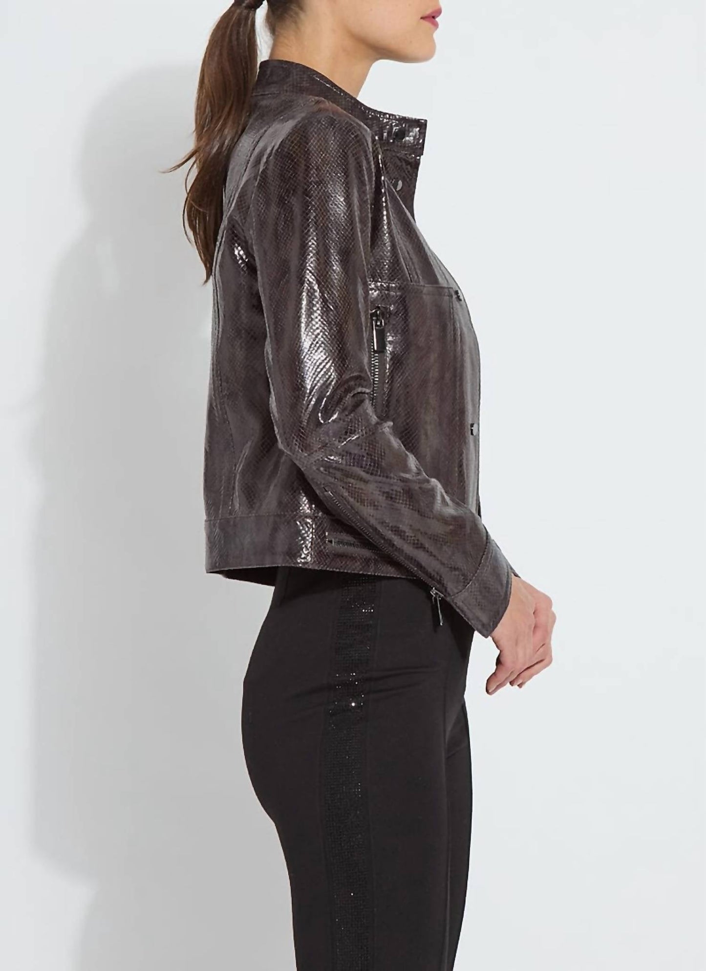 Lysse - Bennett Patent Vegan Leather Jacket