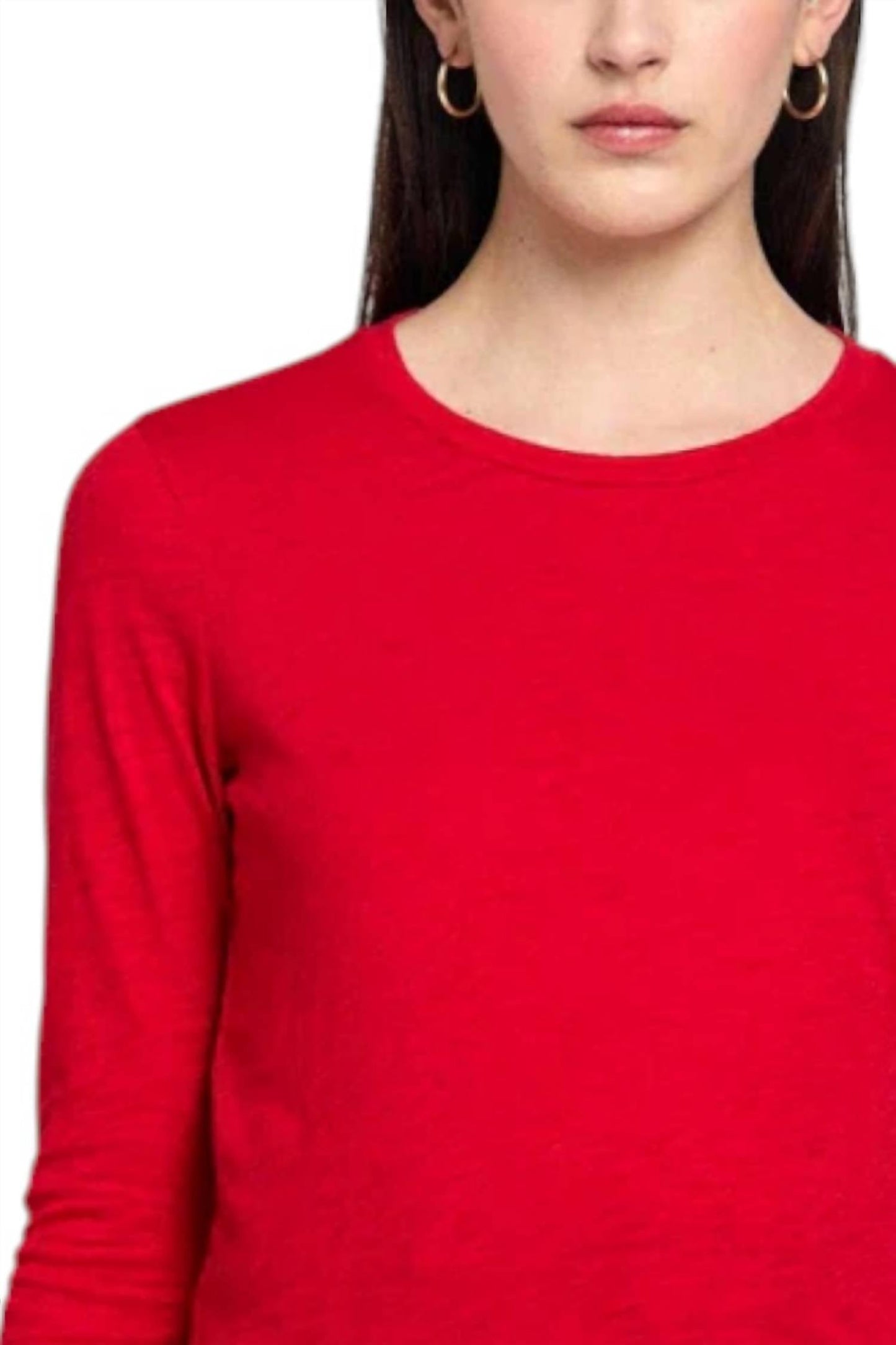 Goldie - Long Sleeve Cropped Boy Crew Tee