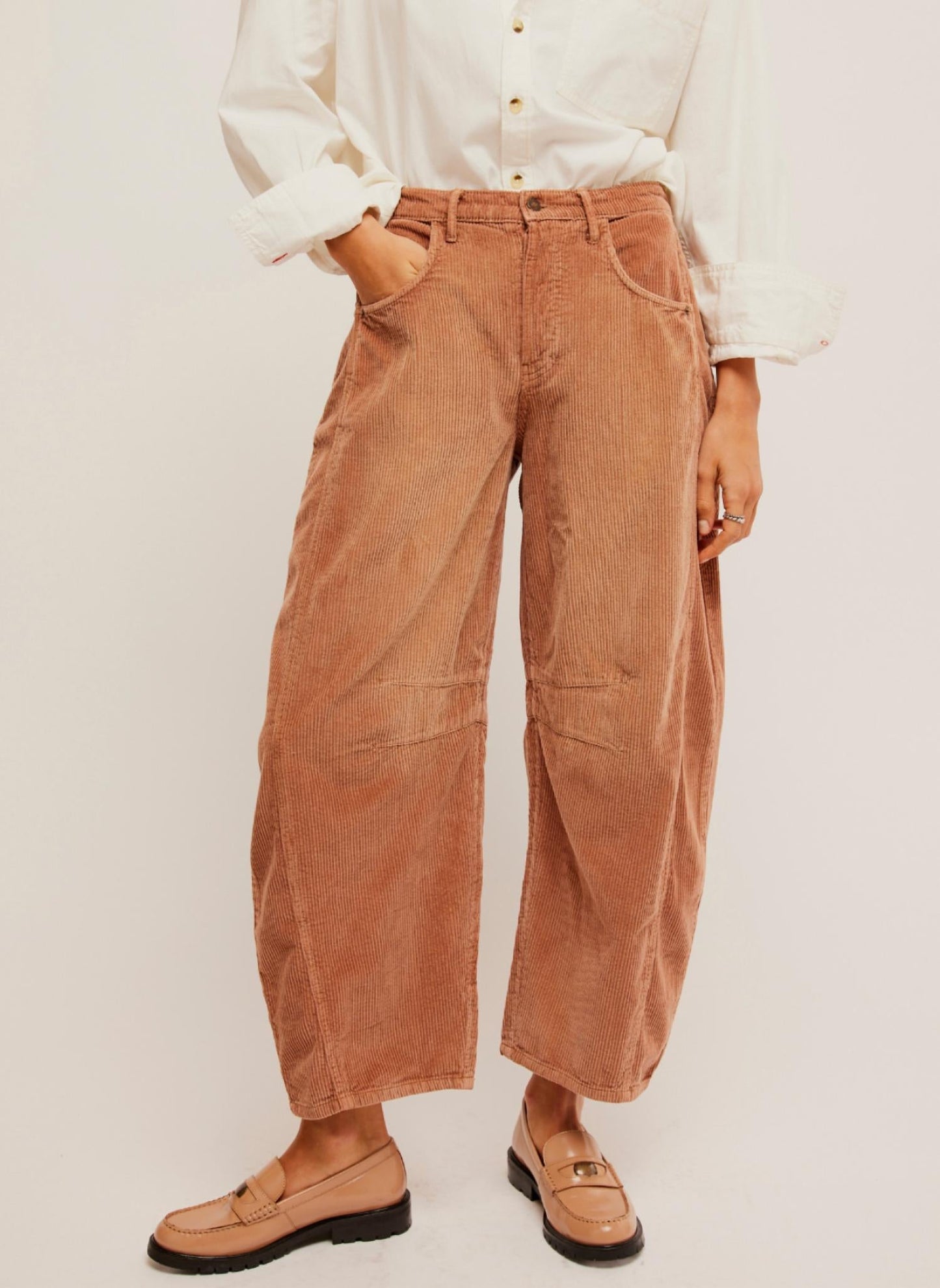 Free People - Good Luck Mid-Rise Barrel Pant