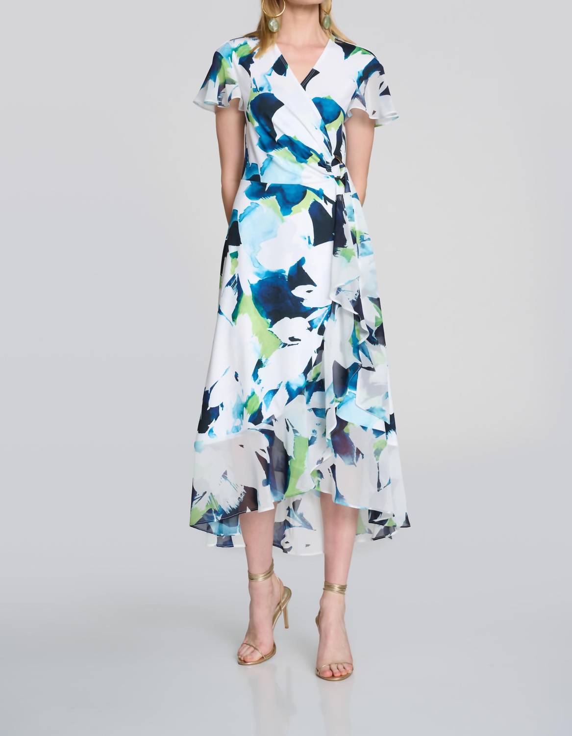 Joseph Ribkoff - A-line Wrap Dress