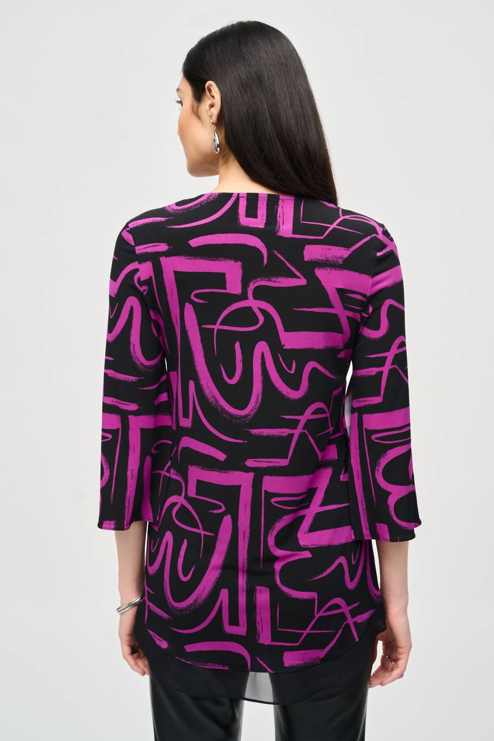 Joseph Ribkoff - Abstract Print Asymmetric Top