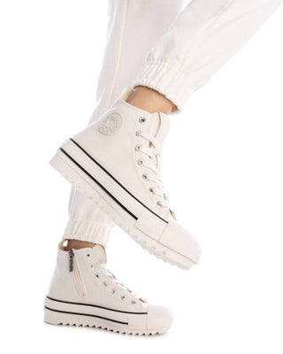 Xti - Tênis Casual Feminino de Cano Alto