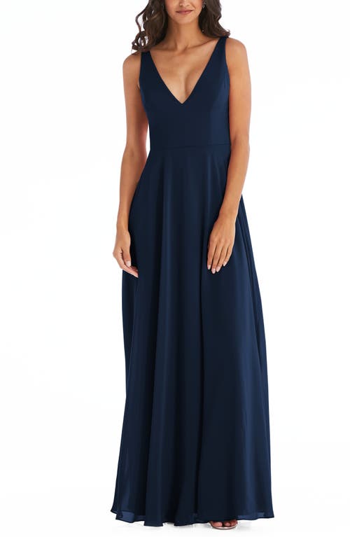 After Six Chiffon Gown in Midnight , Size 12