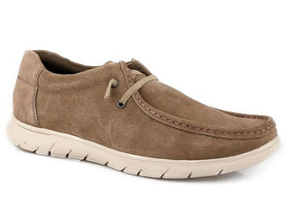 Roper - Sapato casual masculino de camurça de vaca