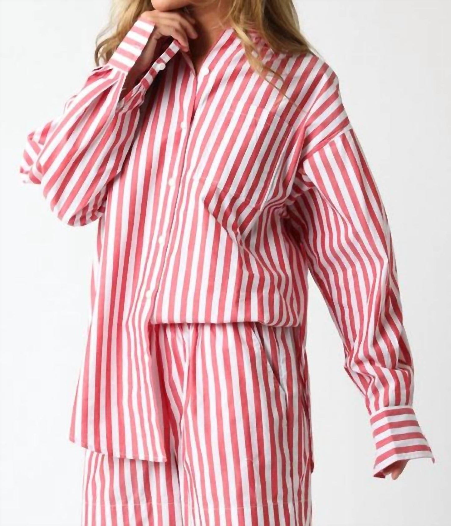 Americana - Striped Red Short Set