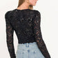 Generation Love - Safia Sequin Lace Top