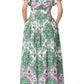 Ciebon - Rosalyn Floral Printed Midi Shirt Dress