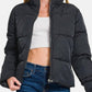 Trendsi - Zenana Zip Up Turtleneck Puffer Jacket with Pockets