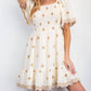 Easel - Floral Cottong Gauze Dress