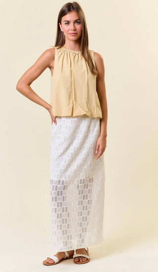 Doe And Rae - Bubble Sleeveless Top