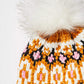 Free People - Chalet Fairisle Knit Winter Hat Beanie With Pom Pom