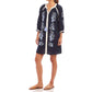Karen Kane - Blouson Sleeve Embroidered Peasant Dress
