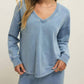 Z Supply - Delphine Knit Denim Sweatshirt