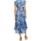 Tommy Hilfiger - Paisley Print Ruffled Midi Dress