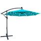 10 ft Outdoor Patio Umbrella Solar Powered LED Lighted Sun Shade