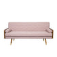 Aidan Mid Century Modern Tufted Fabric Sofa