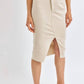 Judy Blue - High Waist Front Slit Denim Skirt